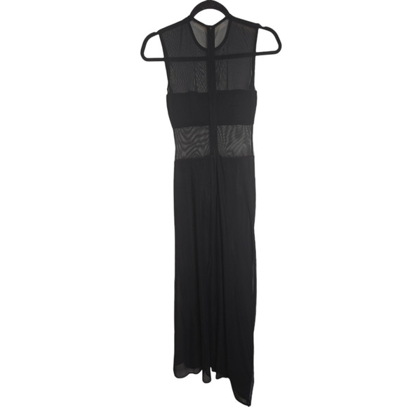 Vintage Tadashi sheer black maxi dress size 2 - Picture 1 of 8